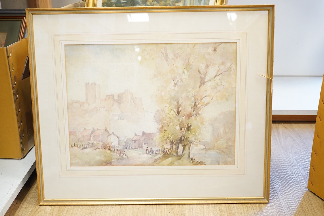 John Brown Harrison, Collection of seven Yorkshire Coast and Countryside scenes, watercolours, largest 35 x 47cm, each framed